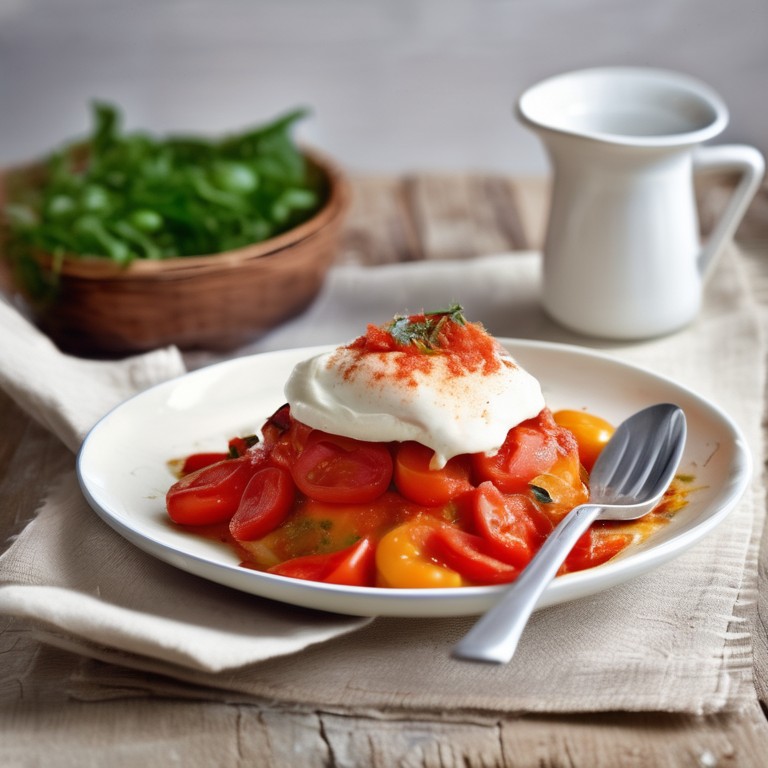 Gemüse-Paprika-Tomaten-Auflauf mit Kartoffeln