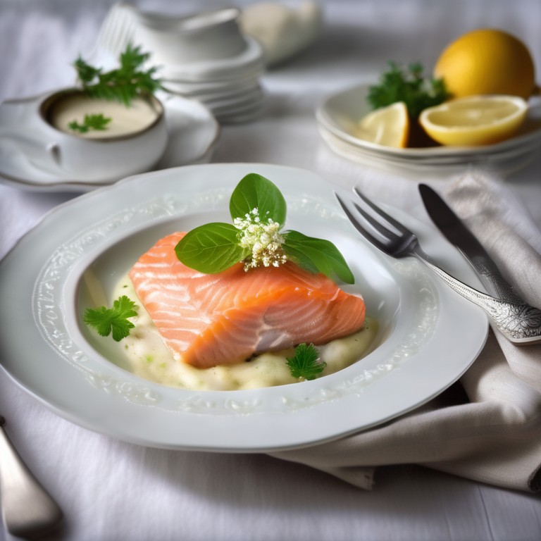 Gebratener Lachs mit Frühlingsgemüse
