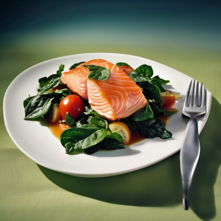 Lachs-Spinat-Tomaten Auflauf