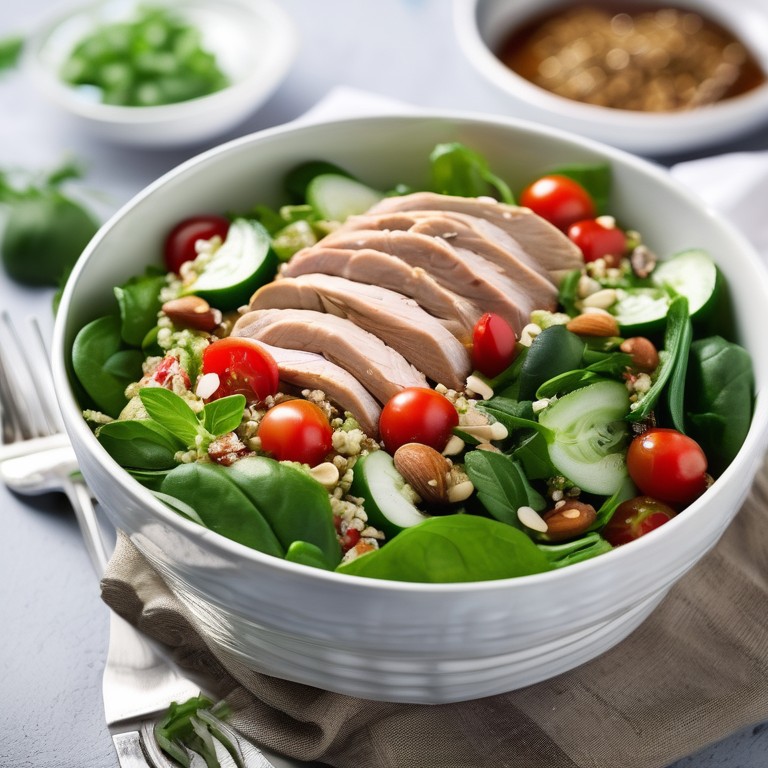 Low FODMAP High Protein Turkey and Quinoa Salad