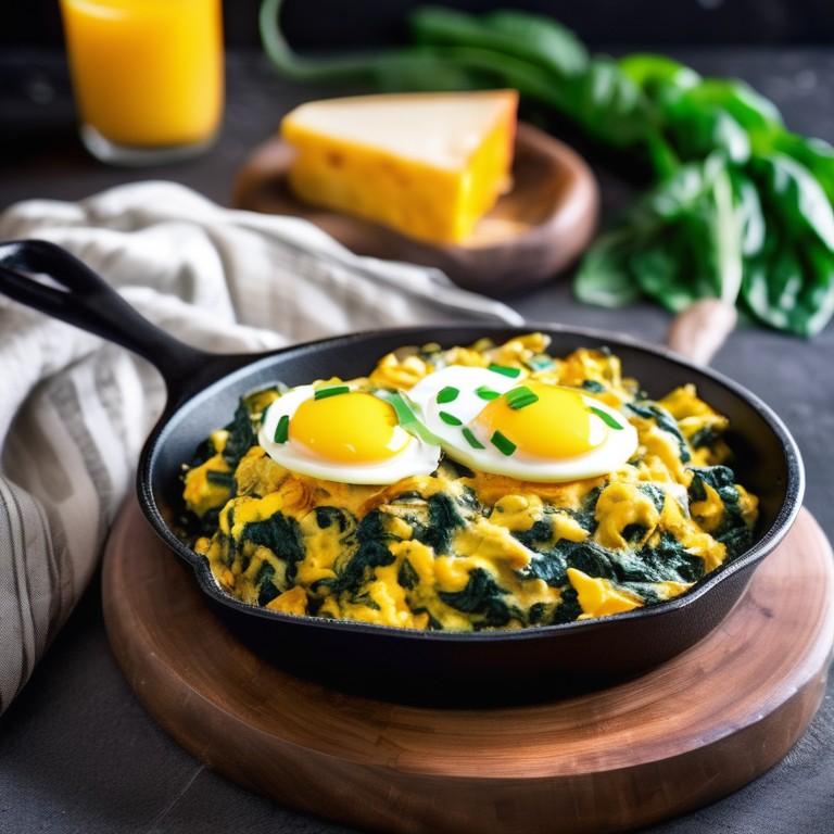 Turmeric Spinach Scrambled Egg
