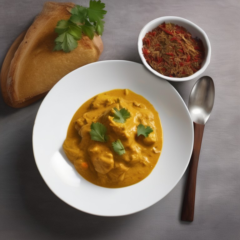 Hähnchen-Curry mit Kartoffeln und Paprika