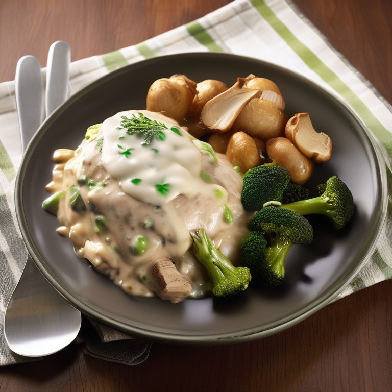Poulet aux Brocolis et Champignons