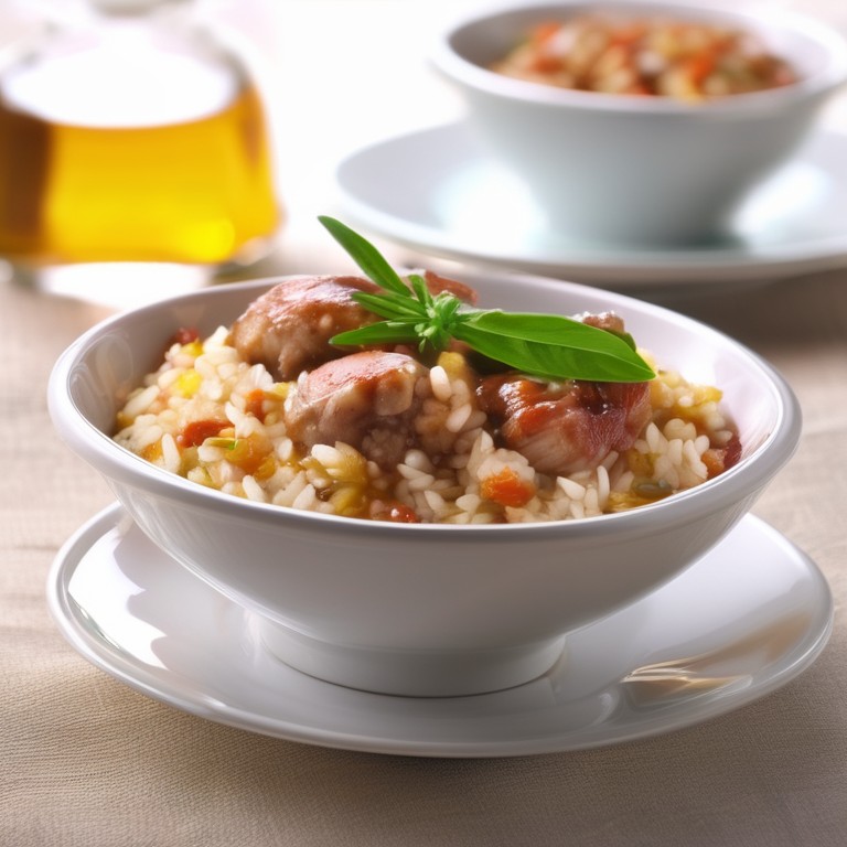 Arroz com Frango e Ovo