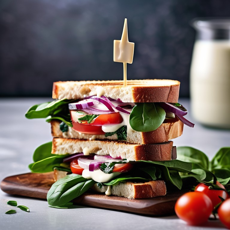Grilled Halloumi Cheese Sandwich