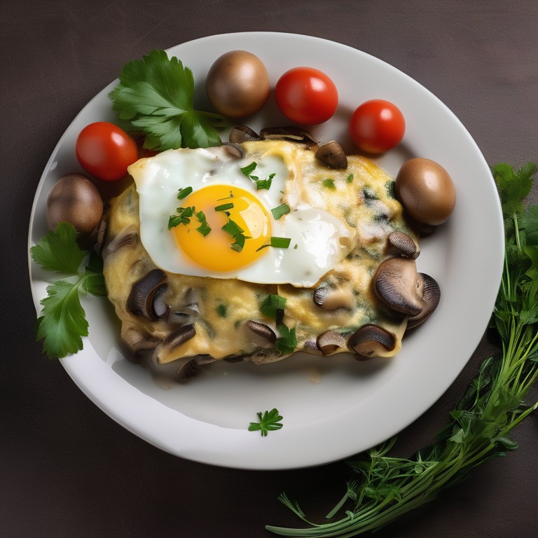 Savory Mushroom Omelette