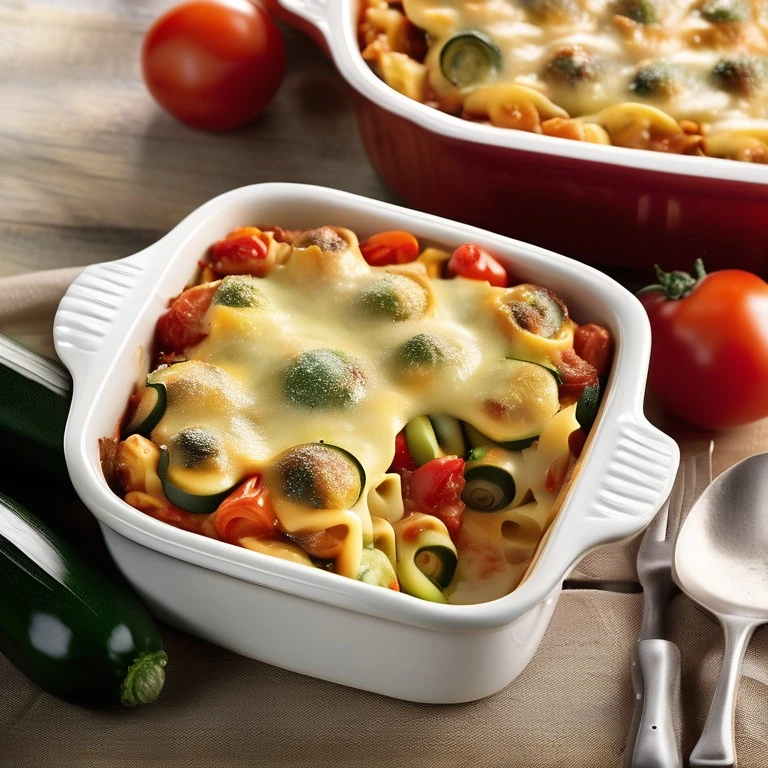 Tortellini-Zucchini-Auflauf