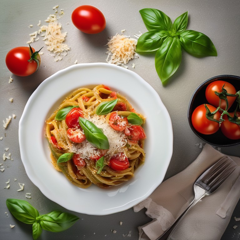 Tomato Basil Pesto Pasta