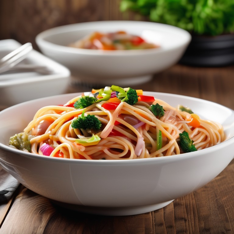 Sweet and Sour Vegetable Spaghetti