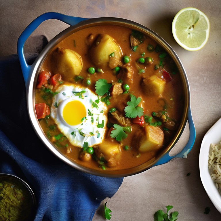 Spicy Pakistani Potato and Egg Curry