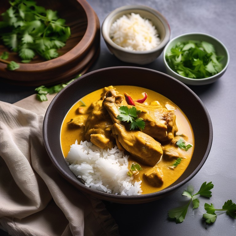 Cremiges Kokosmilch-Hähnchen-Curry
