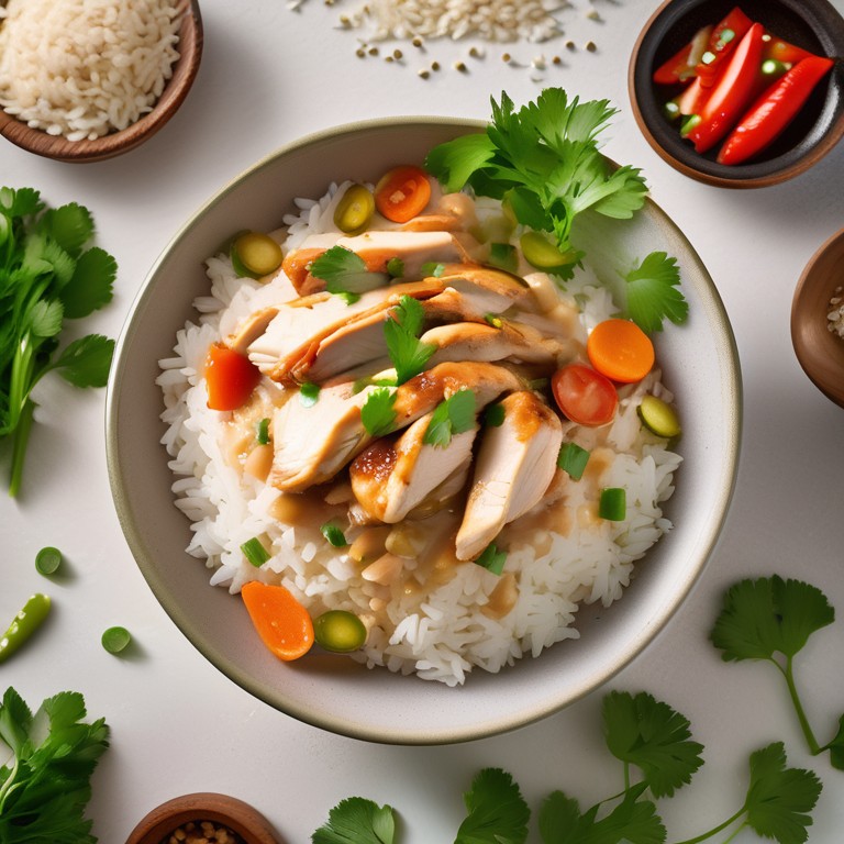 Creamy Asian-Style Chicken with Rice