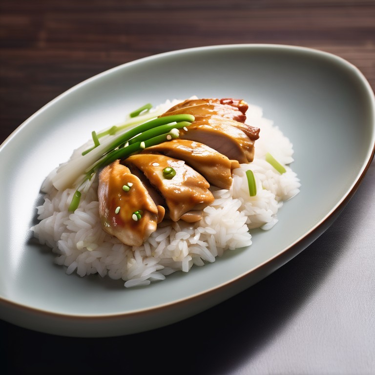 Asian Style Chicken with Creamy Sauce and Jasmine Rice