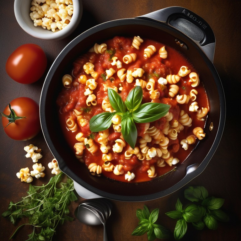 Tomato and Popcorn Pasta Sauce