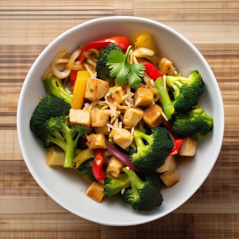 Low Carb Pasta Tofu Stir Fry