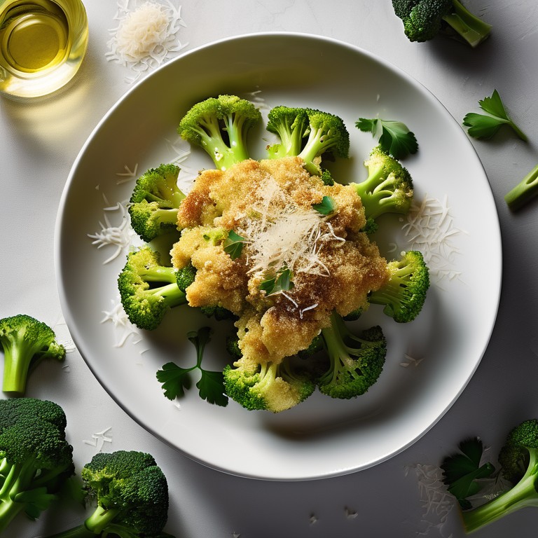 Oven-Roasted Romanesco with Parmesan Breadcrumbs