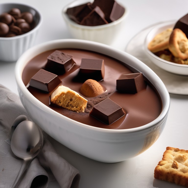 Schokoladen-Tofu-Pudding-Köstlichkeiten