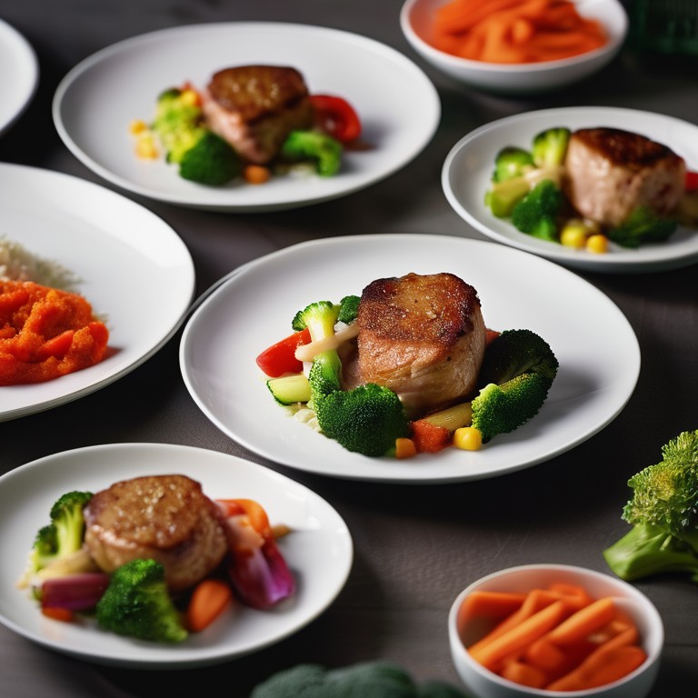 Hähnchenbrust auf Gemüsebett