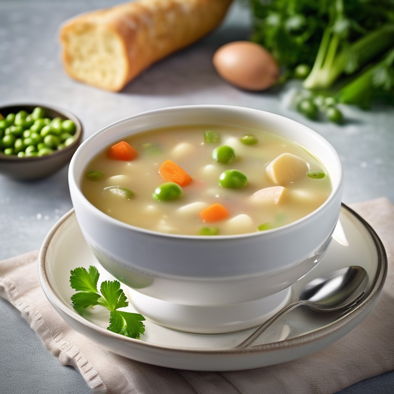 Creamy Vegetable Soup with Potatoes and Beans