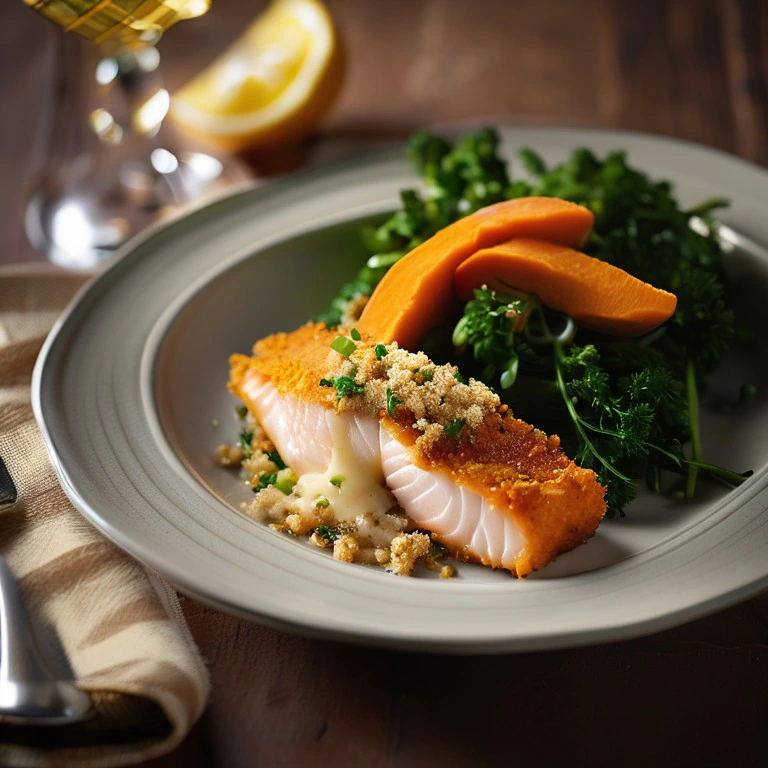 Poisson en Croûte de Patate Douce