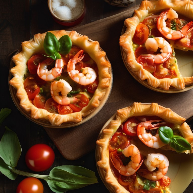 Torta de Camarão com Tomate e Ovo