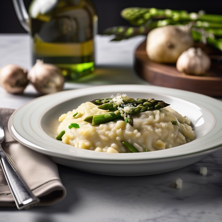 Risotto d'asperges verte et pommes de terre