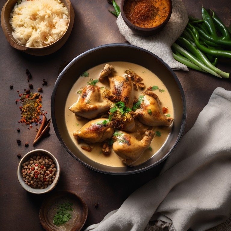 Indian-style Creamy Garlic Chicken with a Twist