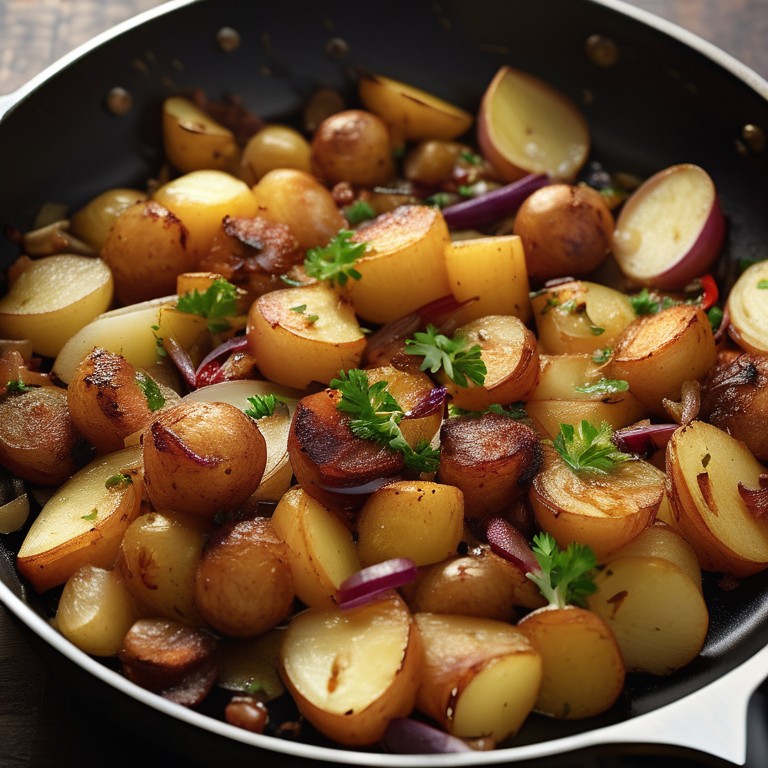 Crispy Onion Potato Hash