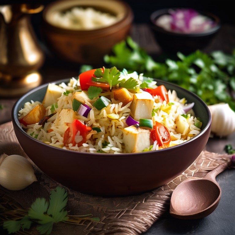 Creamy Paneer and Vegetable Pulao