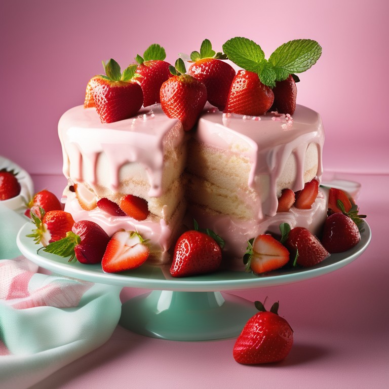 Gâteau d'Anniversaire Spectaculaire à la Glace Fondante
