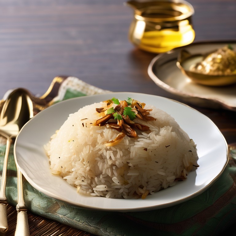 Flavorful Basmati Rice Pilaf with Caramelized Onions