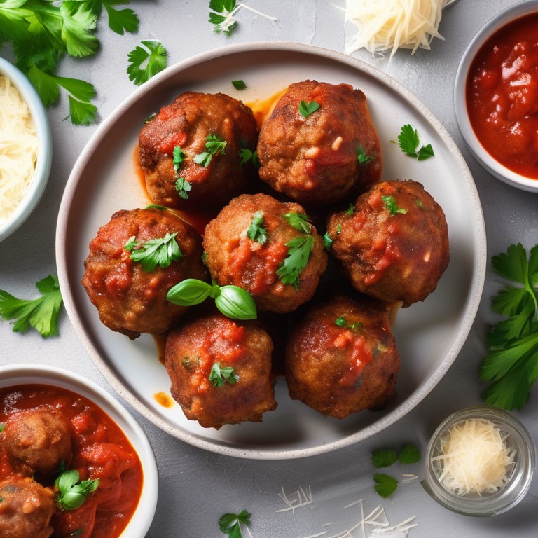 Juicy Air Fryer Meatballs