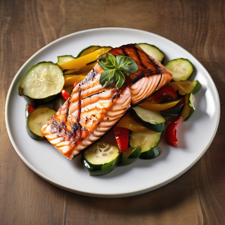 Saumon Courgettes Poivron (2)