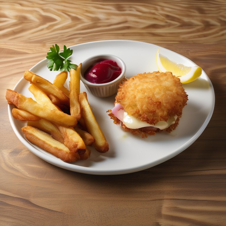 Cordon Bleu mit Pommes