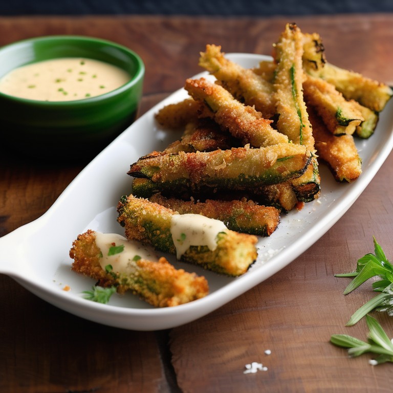 Lia´s Zucchini Pommes mit Senf-Dip 