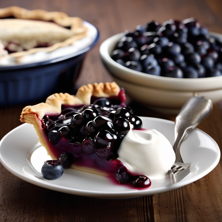 Torta de Blueberry com Creme Azedo