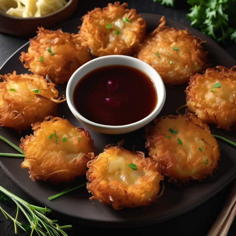 Crispy Onion Potato Fritters