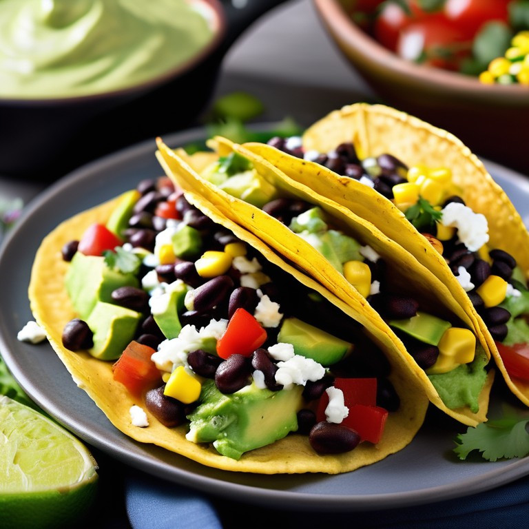 Fiesta Corn & Black Bean Tacos