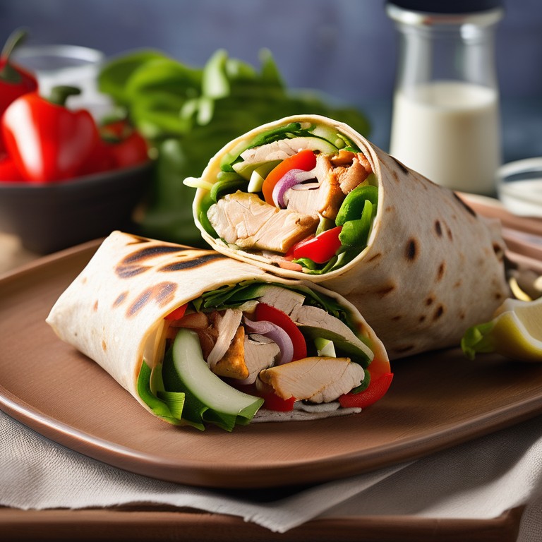 Protein-Packed Chicken and Veggie Wraps