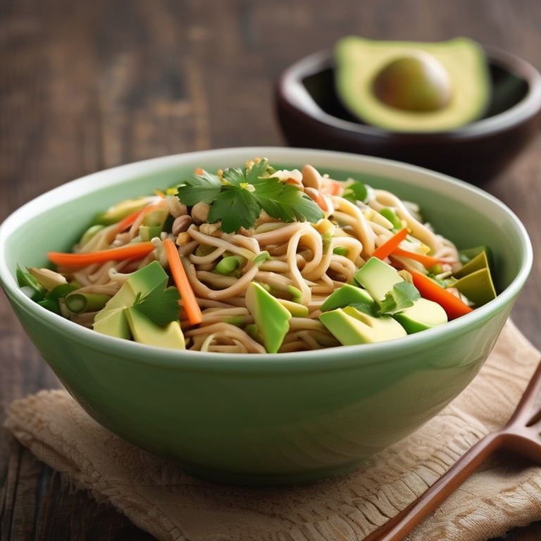 Nudelsalat mit Avocado und Paranüssen - Mr. Cook