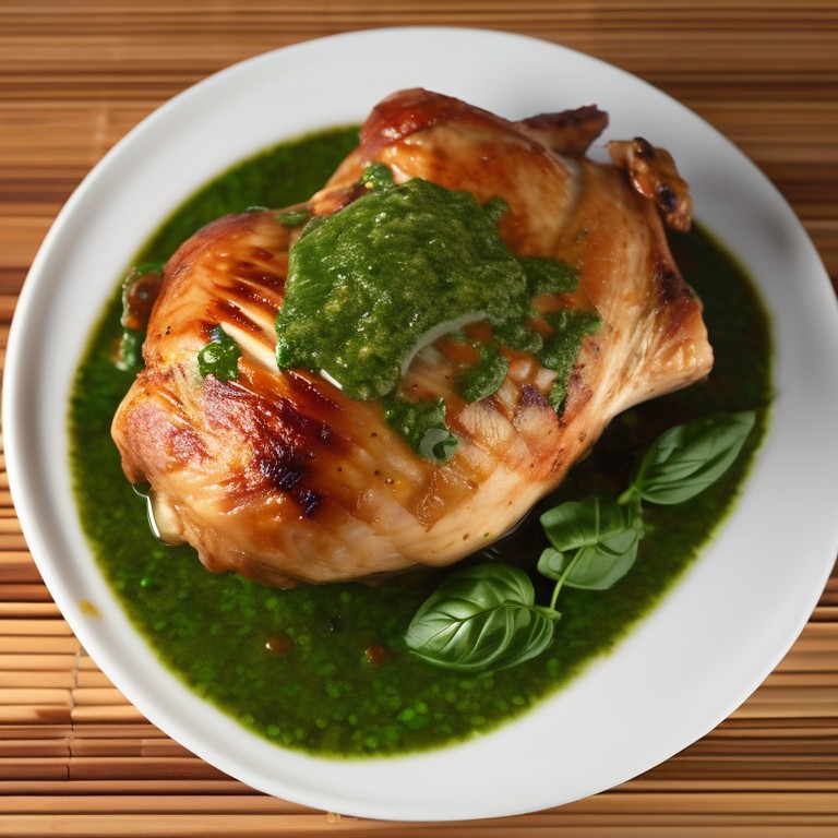 Sobrecoxa de Frango ao Molho de Chimichurri