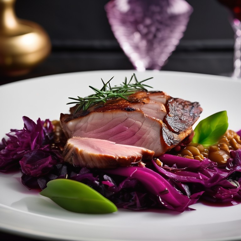 Magret de Canard Avec Chou Rouge