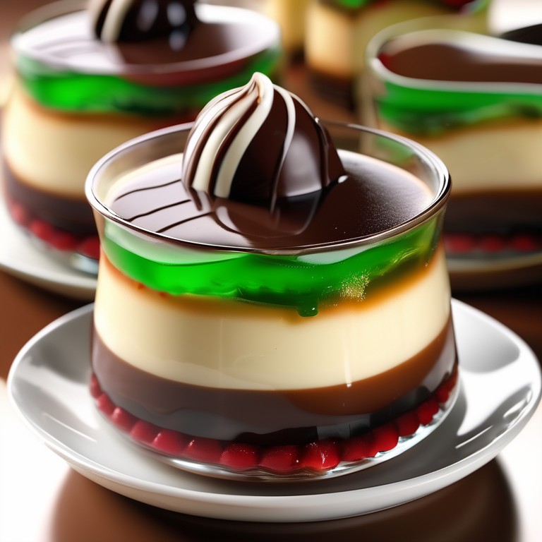 Delicioso Doce de Gelatina e Chocolate