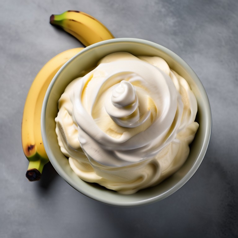 Bananen Schlagobers Creme für Torte
