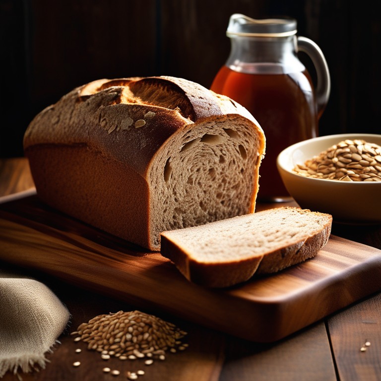 Glucose-Friendly Vegan Whole Grain Bread