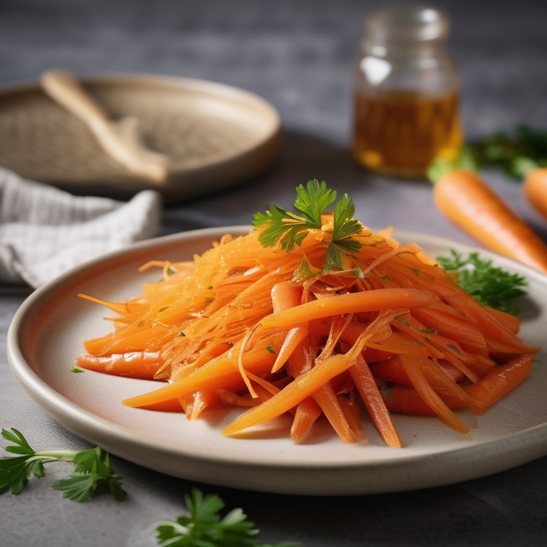 Honey Glazed Shredded Carrots