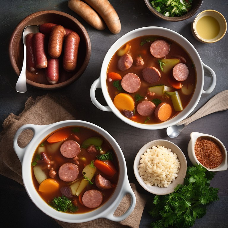 Slow-Cooker Smoked Sausage and Vegetable Stew
