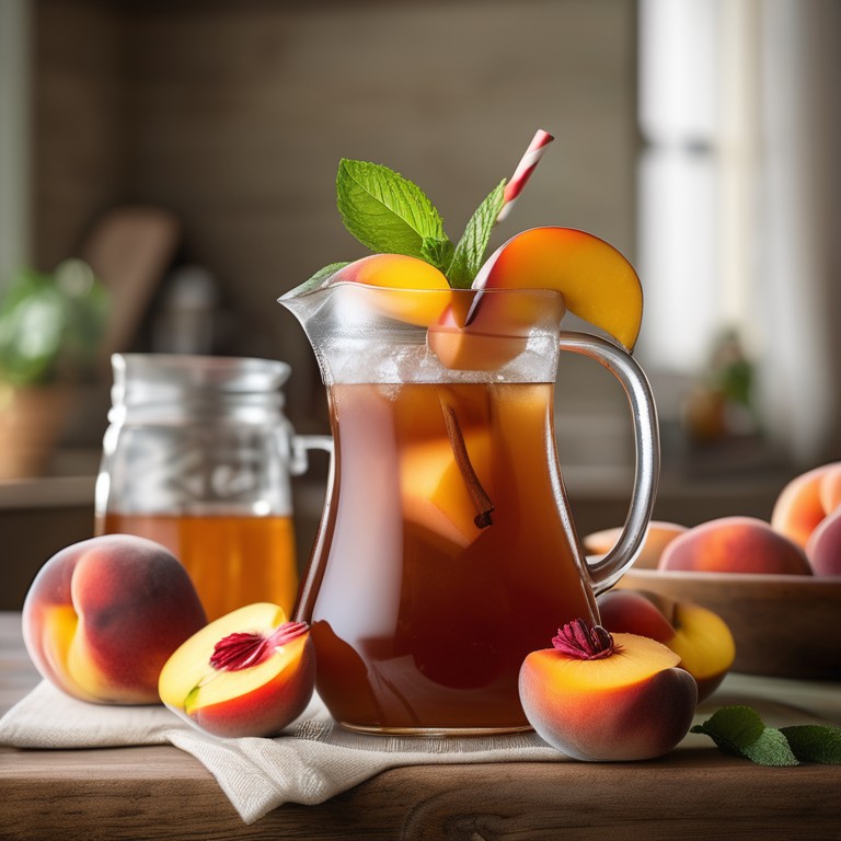 Spiced Peach Iced Tea
