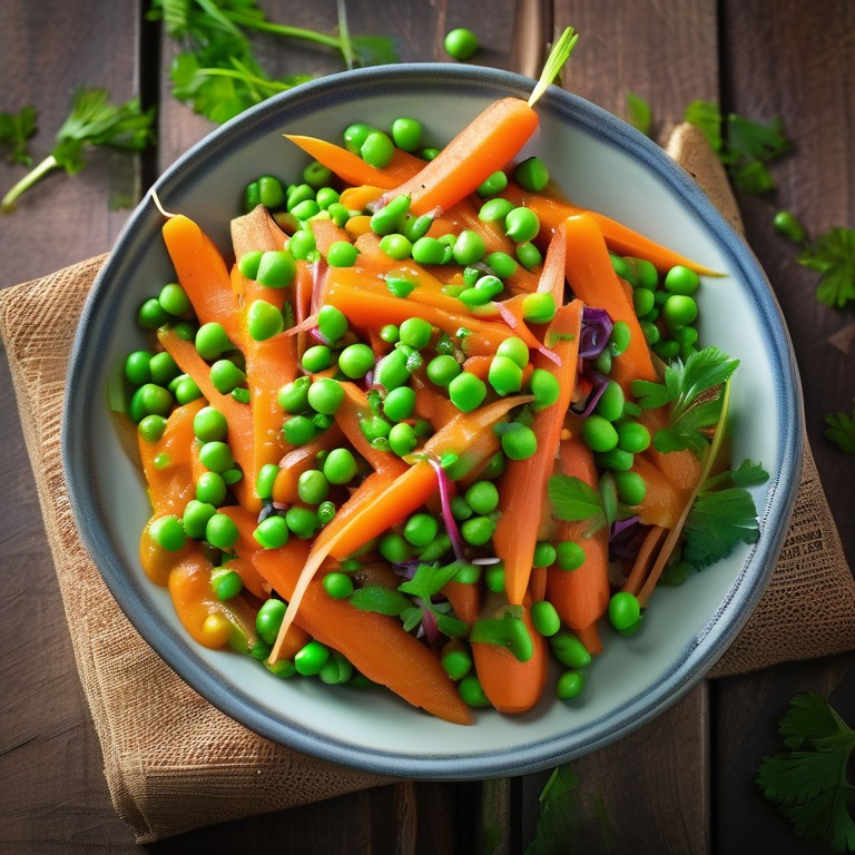 Carrot Salad with Peas