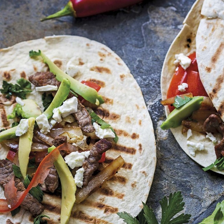 Tacos de carne a la cerveza